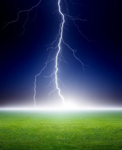 When lightning strikes an author!
