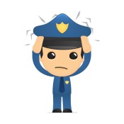 funny cartoon policeman