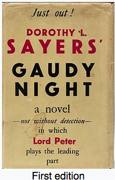 First Edition of Dorothy Sayers's Gaudy Night