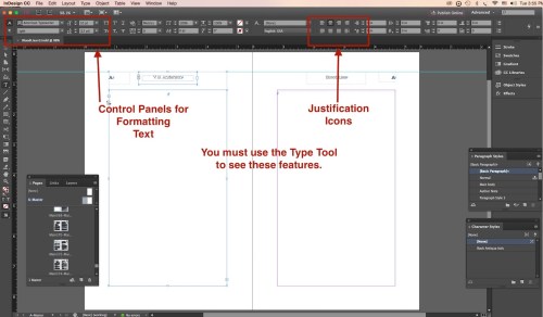 Control and Justification pointers