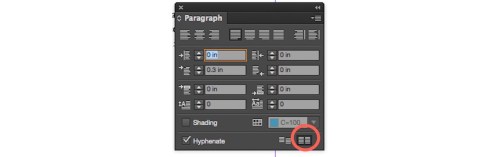 Pragraph box for b align padded