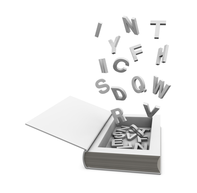 Your words fall into your book!